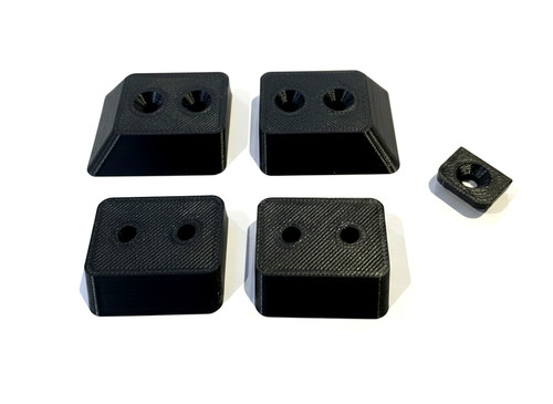 Locking foot mount cleats - 4x,
