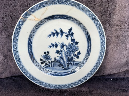 Antique chinese c18th plate - chinese,