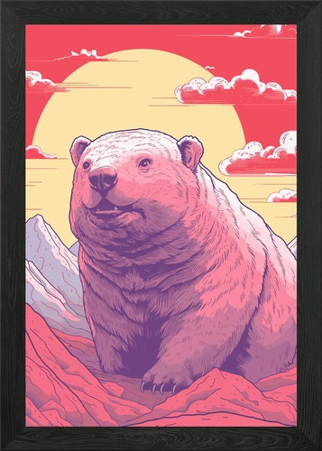 Risograph animal framed wall - animal,
