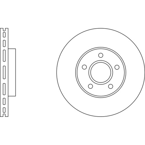 Brake discs vented - 2x, for