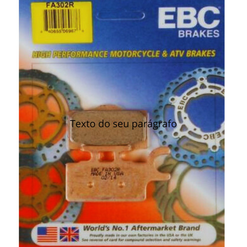 Fa302r ebc premium brake pads - premium,