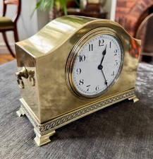 Solid Brass Mantel Clock