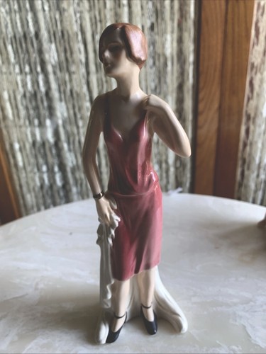 Vintage goebel lady flapper - vintage,