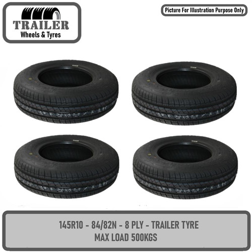 Heavy duty trailer tyre 145r10 - duty,