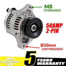 ALTERNATOR FOR KIT RACE CAR KUBOTA DENSO V-BELT 50AMP BRAND NEW