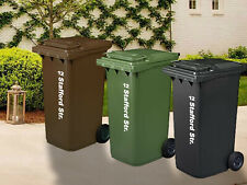 WHEELIE BIN NUMBERS ROAD STREET NAME AND NUMBER STICKERS 23.5" PACK OF 3 CUSTOM