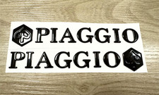 2x Piaggio VESPA  FRONT SIDE & LEGSHIELD 3D Badge EMBLEM BLACK APE gts