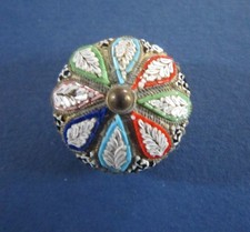 Micro mosaic round, domed, hat