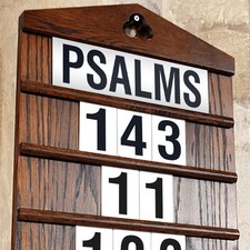PSALMS Church Hymn Board