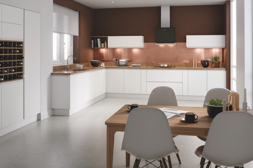 Handleless matt white kitchen - matt,