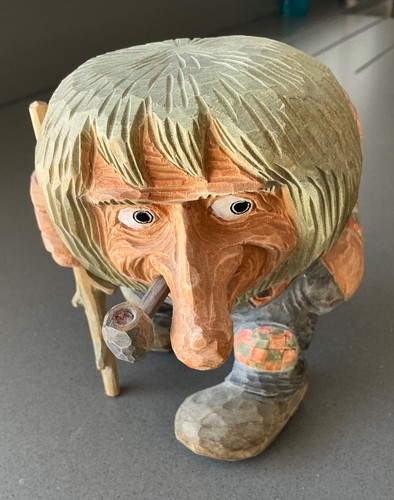 Vintage norwegian hand carved - vintage,