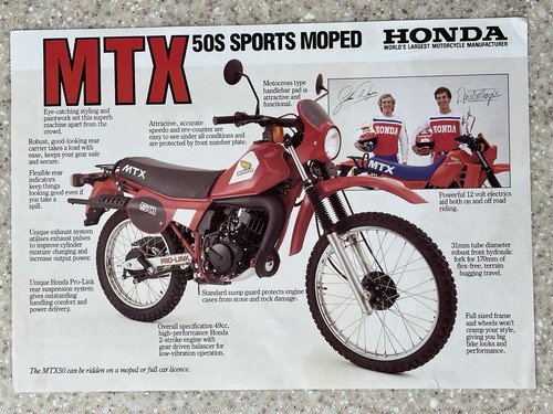 Honda mtx 50s - honda, moped