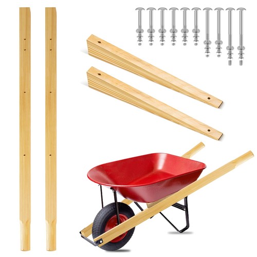 Wooden wheelbarrow handles - wooden,