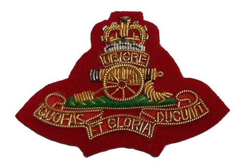 Embroidered badge artillery - ra,