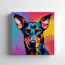 Colourful Doberman Dog Canvas