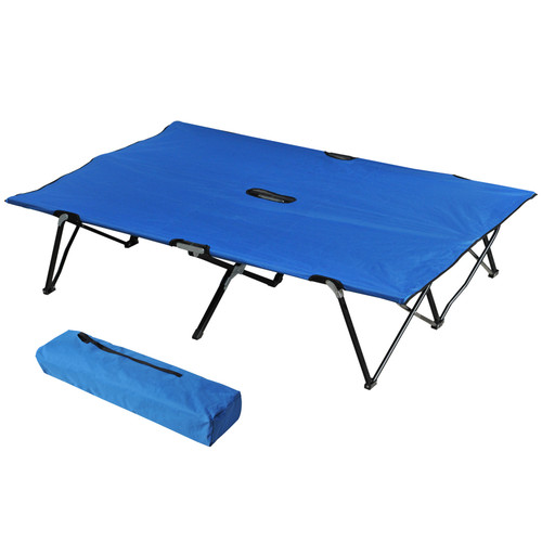 Double camping folding cot - camping,