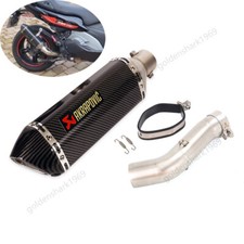 For BMW C650 Sport 2016-2020 Exhaust Tips Mid Pipe Slip On 51mm Muffler Silencer