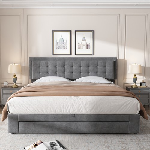 Upholstered bed ottoman - bed,