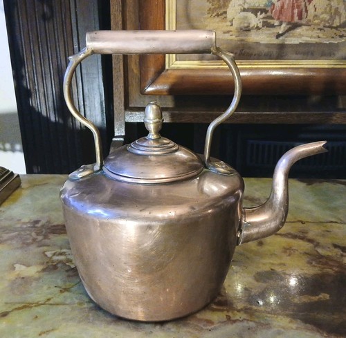 Antique copper kettle - antique,