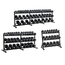 Hex Dumbbells Weights Set 2.5-50kg Pairs with Rack Options Equipped Gym ®