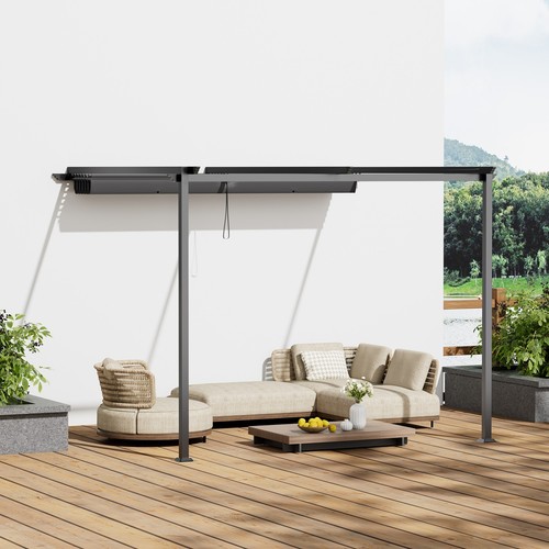 Outdoor lean to pergola - x,