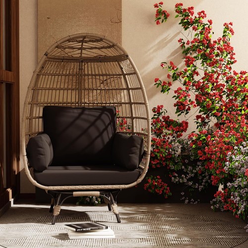 360 swivel rattan egg - rattan,