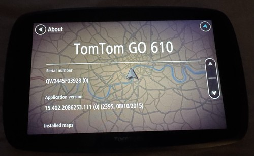 Tomtom 610 gps satnav - gps,
