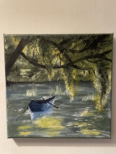 Weeping willow boat scenery - weeping,