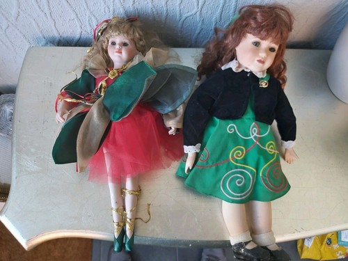 Old irish dancing girl doll - girl,