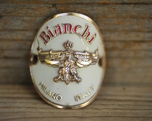 Vintage bianchi head - badge, tag