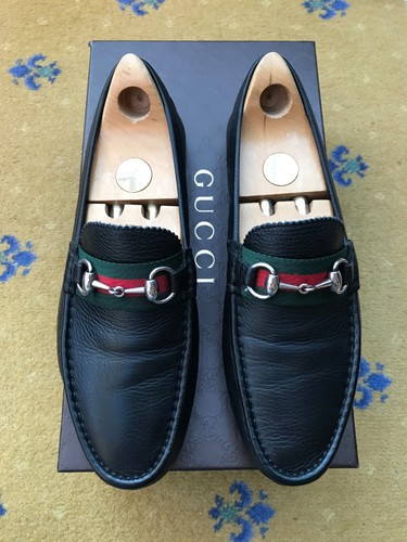 Gucci loafers leather shoes - loafers,