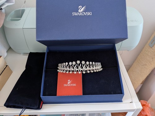 Swarovski wedding tiara with - wedding,