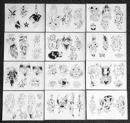 Vintage 1970s tattoo flash - 1970s,