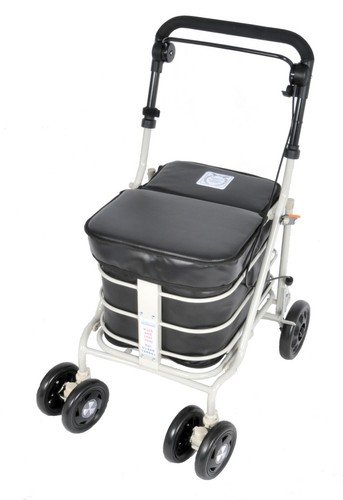 Shopping trolley with seat - shopping,