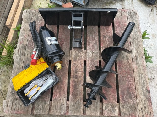 Hydraulic auger for mini skid - hydraulic,
