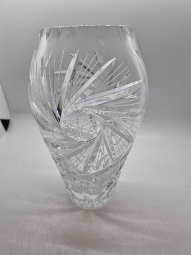 Bohemian czech cut - glass, vase