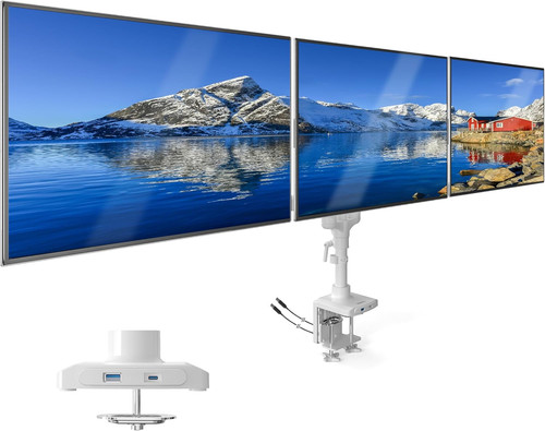 Triple monitor stand gas - monitor,