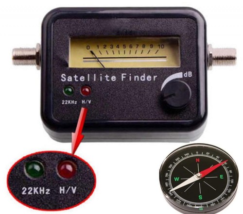 Satellite finder signal meter - satellite,