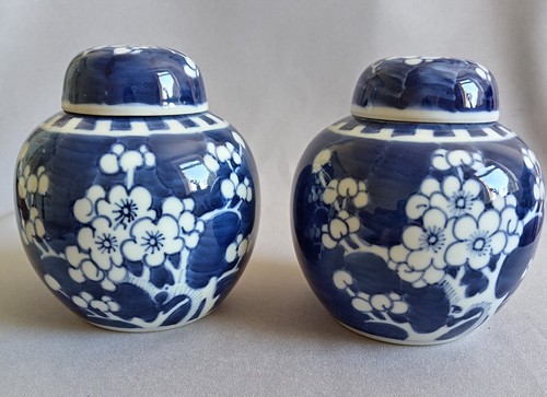 Chinese blue and - blue, cracked