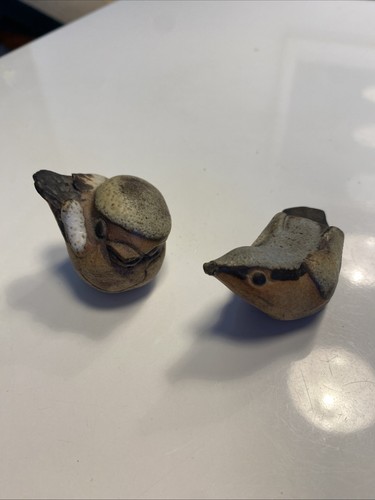 Two tremar pottery birds - birds, one