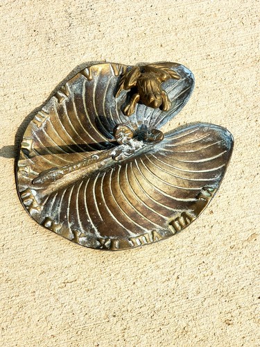 Vintage bronze garden sundial - garden,