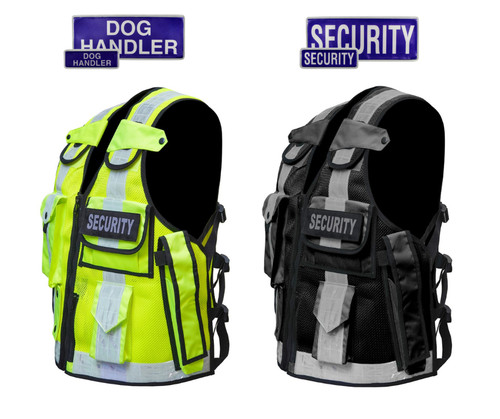 Viz security vest - hi-viz, dog