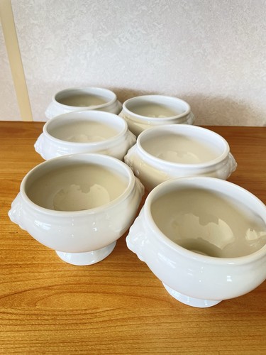 Set vintage white lion - of,