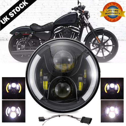 Inch led headlight drl - 7",