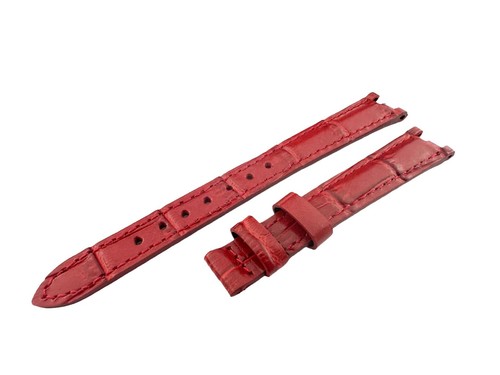 12mm red genuine leather strap - genuine,