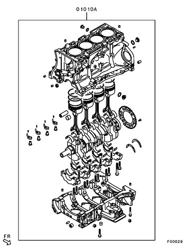 Short block engine - short,