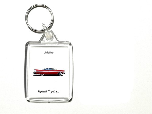 Red plymouth fury keyring - red, 58.