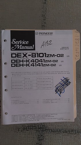 Pioneer dex 8101 - pioneer, deh-k4041