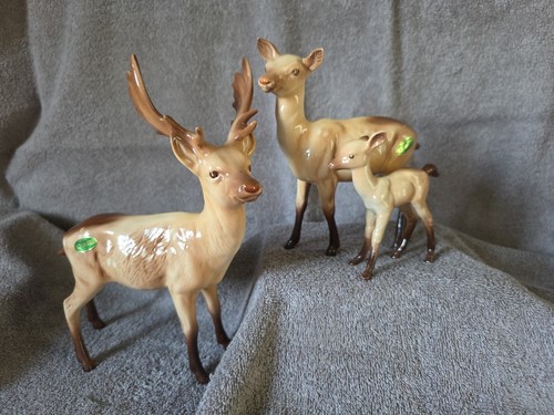 Vintage beswick deer family - beswick,
