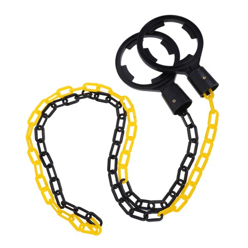 Chain link bollards barrier - chain,